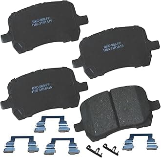 Premium SBC1160 Ceramic Front Brake Pads for Chevrolet Cobalt 2008, HHR 2011-2006, Malibu 2012-2004, Pontiac G5 2009-2008, G6 2010-2006, Saturn Aura 2009-2007