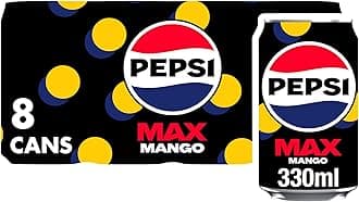 PepsiMax Mango, 330ml (Pack of 8)