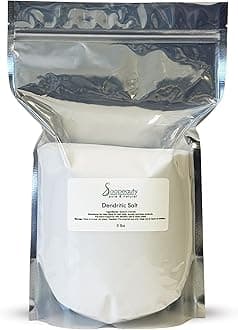 DENDRITIC Salt 5 lbs |Bath Scrub Salts, Salt Scrub, Exfoliants, Milk Bath, and More | Premium Fine Salt Grain for Body Relaxation 5 lbs