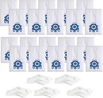 Replacement GN Vacuum Cleaner Bags Compatible with Miele S2, S5, S8, Classic C1, Complete C2 and Complete C3 Series Canister Vacuum Cleaner (20 Pack Dust Bags + 5 Set Filters)
