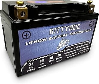 Lithium Motorcycle Battery 12V 300A 4Ah, LiFePO4 Engine Start Battery with BMS, Replacement ATV, UTV, Snowmobile Lawn Mower, 4 Wheeler, Jet Ski, Tractor, Scooter and Generator Battery