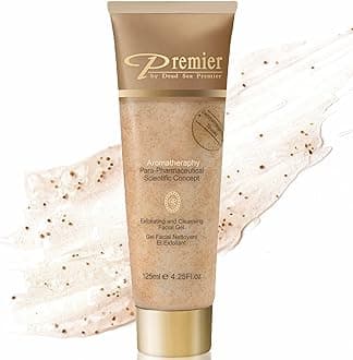Premier by Dead Sea Premier Classic Para-Pharmaceutical Exfoliating Cleansing, Micro Grains Face Facial Gel Cleanser scrub Contains Minerals, non drying, Aromatherapy Scientific Concept 4.25Fl oz