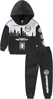 Spider-Man Boys Hoodie and Pants Set for Toddlers and Big Kids