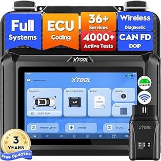 XTOOL D7W Wireless OBD2 Scanner Diagnostic Device 2024 Improved Version of D7, Bi-Directional Scan Tool, ECU Coding, 36+ Resets, CAN FD & DoIP, All System Scanners for Car with 3-Year Update