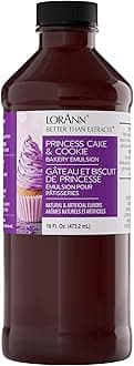 Lorann Oils Princess Cake and Cookie Bakery Emulsion: Regal Flavor Blend, Perfect for Enhancing Sweet, Cake-like Undertones in Baked Goods, Gluten-Free, Keto-Friendly, Unique Flavor Blend Essential