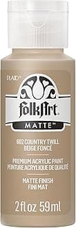 FolkArt Acrylic Paint in Assorted Colors (2 oz), 602, Country Twill
