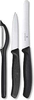 Victorinox Swiss Classic Set with Peeler, 3 Pieces Paring Knife, Set of 3, Black 6.7113.31