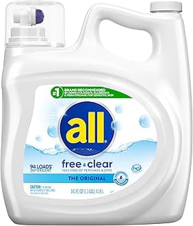 Liquid Laundry Detergent Free Clear, 141 Ounce, 94 Loads