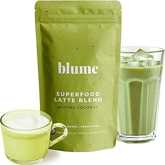 Superfoods Latte - Matcha Powder with Coconut, Natural Caffeine, L-Theanine, All Day Energy & Focus, Sugar-Free, Moringa, Vegan, Organic Matcha Latte from Shizuoka Japan, Green Tea - 25 Servings