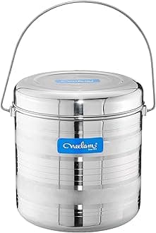 Neelam Stainless Steel 19 22G Diamond RDD Milk Pot, 8800 ml, Silver