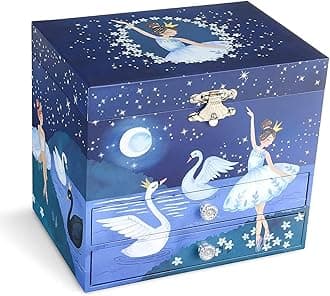 Ballerina Musical Jewelry Box w/ 2 Drawers