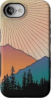 Casely iPhone 16e Case | Golden Hour | Mountain Sunset | Bold Protective Design | Compatible with MagSafe