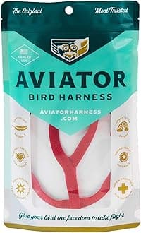 The AVIATOR Pet Bird Harness and Leash S Red 95-0115 RD