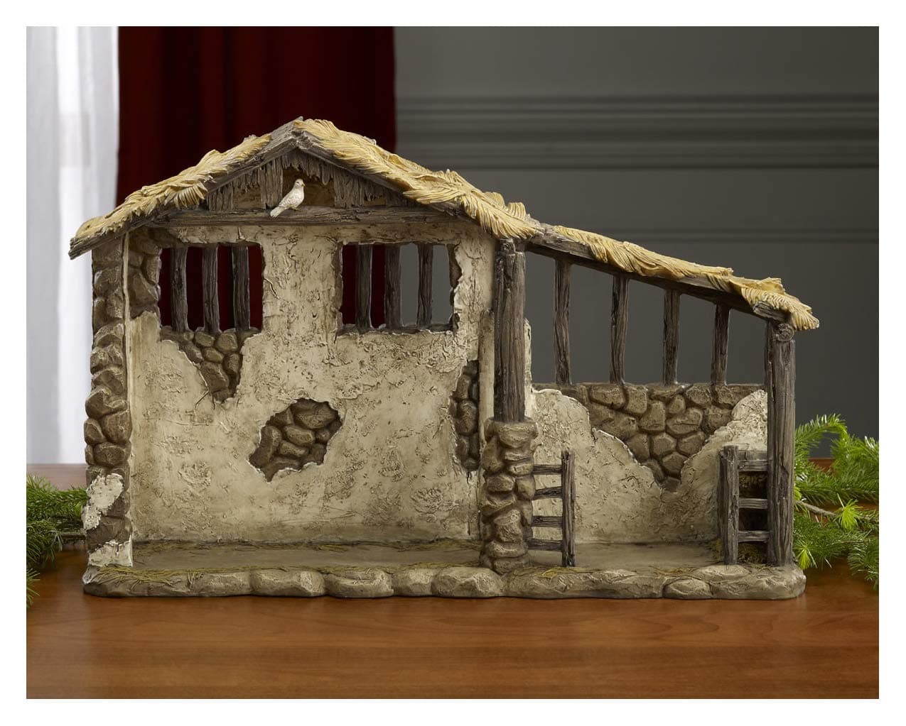 Nativity Lighted Stable for 14" Nativity Set