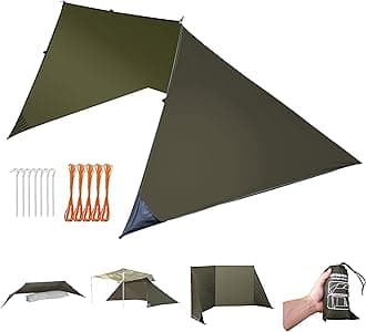 Onewind Emergency Shelter, Survival Shelter Tent, Lightweight Reusable Rainpr...