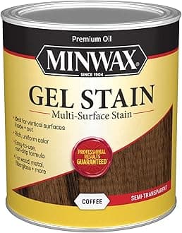 Minwax Gel Stain for Interior Wood Surfaces, Quart, Coffee