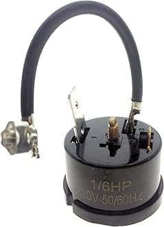 YXQ 6Pcs Round Compressor Overload Thermal Protector Relay Starter for 1/6 HP 220V 125W Refrigerator