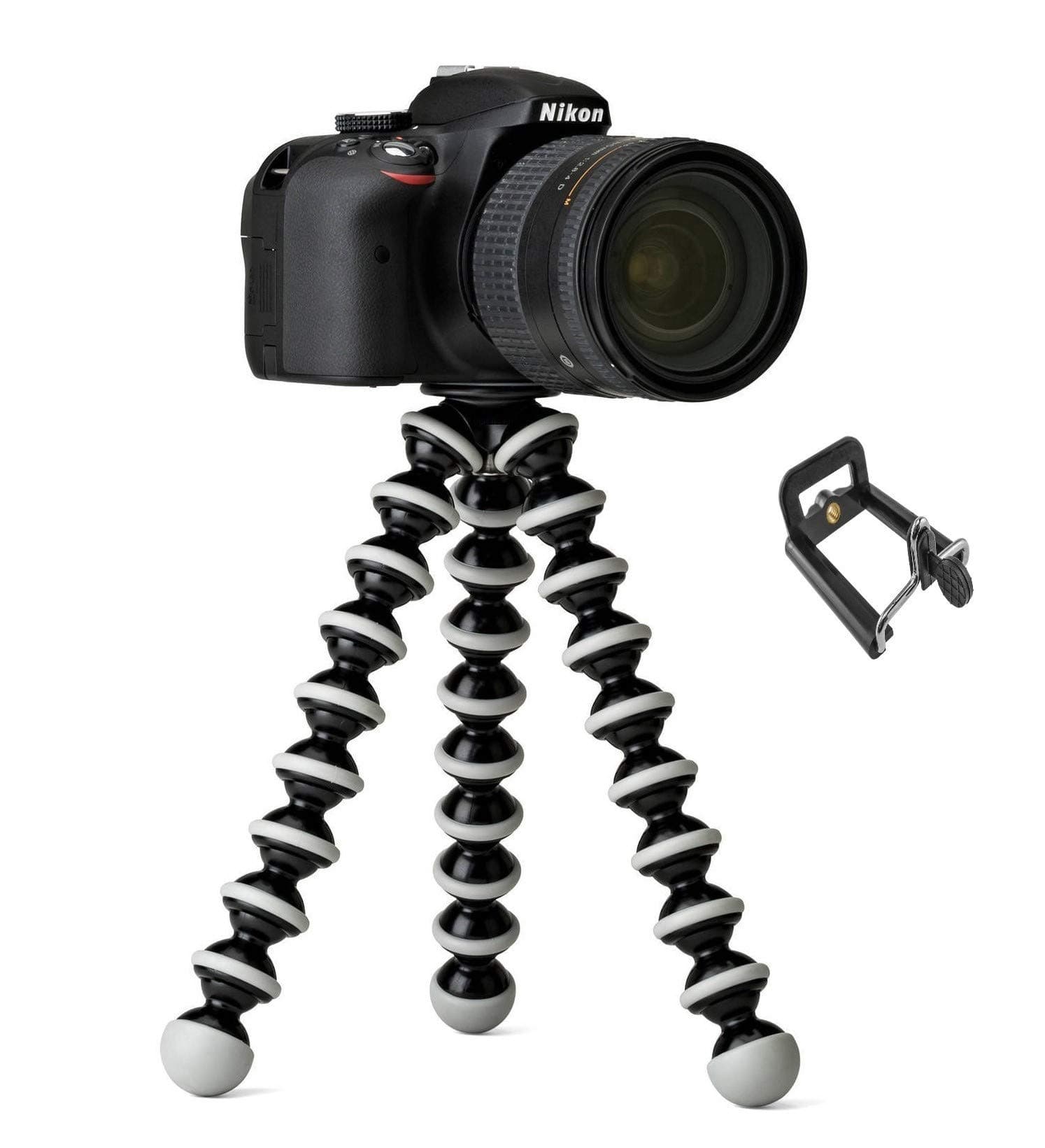 techlife solutions Gorilla Tripod 10" - Fully Flexible Foldable Octopus Medium Size Tripod Stand (10 Inch Height) for Mobile Smartphones & DSLR Cameras
