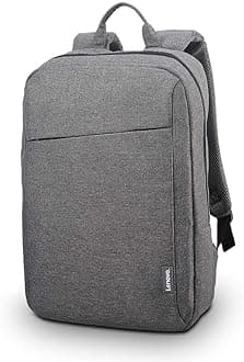 - Lenovo Casual Laptop Backpack B210 - 15.6 inch - Padded Laptop/Tablet Compartment - Durable and Water-Repellent Fabric - Lightweight - Grey