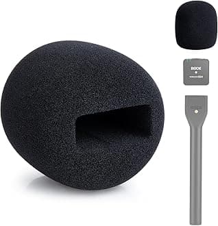 Mic Cover Foam Compatible with Rode Wireless Go II - Mic Windscreen for Use with Rode Interview Go Handheld, Rode Wireless Go/Go 2/Pro Covers by YOUSHARES