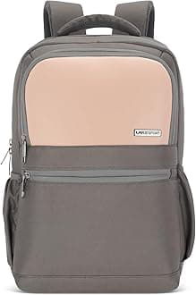 Lavie Sport 45cm Pioneer 24 Litres Laptop Backpack with Trolley Sleeve For Men & Women | Premium Vegan Leather Office Travel Backpack | Upto 14" Notebook/Macbook Compatible