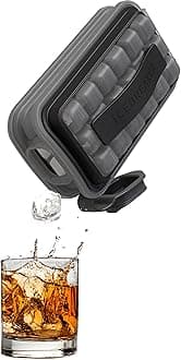 ICEBREAKERBlack POP 2023 - The Smart Luxurious Sanitary Ice Mold for Whiskey and Cocktails - Silicone Cube Tray with Lid, Makes 18 Large Cubes