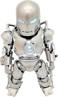 Silver Ironman Action Figure Mark I with LED Arc Reactor - Ironman in its First Original Form! (Batteries Included)
