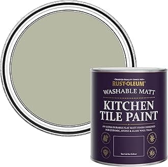 Rust-Oleum Grey water resistant Kitchen Tile Paint in Matt Finish - Tanglewood 750ml