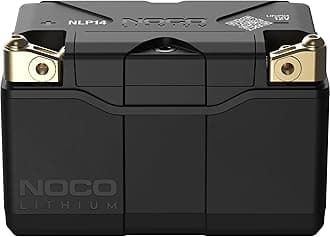 NOCO Lithium NLP14: Ultra-Light 12V Lithium Powersport Battery – Group 14 – 4Ah – 500A Start Power – Intelligent BMS – UL Certified