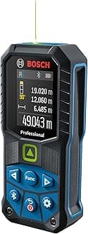 BOSCH GLM 50-27 CG Professional Laser Measure with Green Laser, 50m Range, Bluetooth Connectivity, IP65 Protection, Drop-Resistant, 1/4" Tripod Thread, 1 Year Warranty