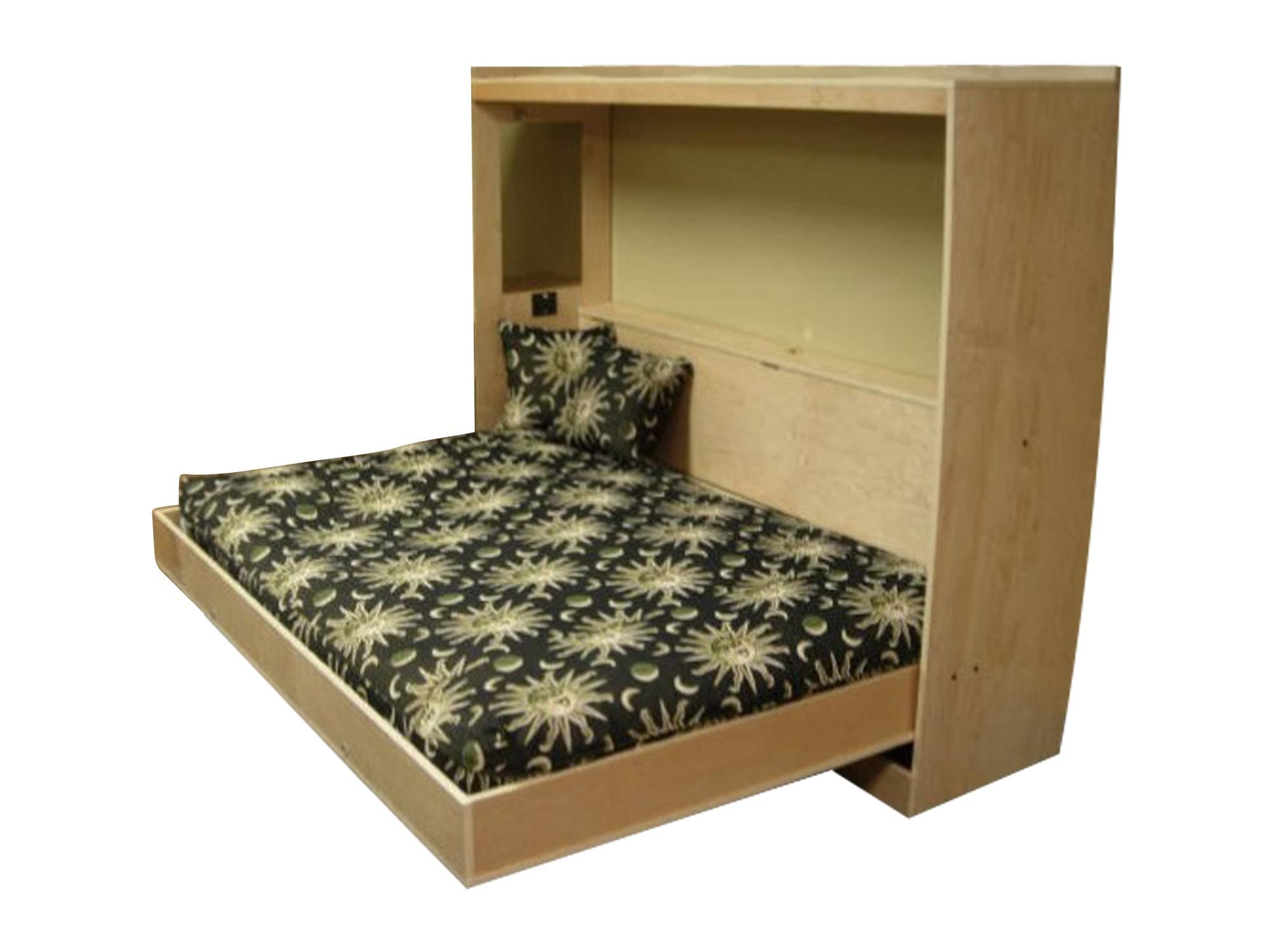 Horizontal Murphy Bed Queen Wall Bed Woodworking
