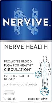 Nerve Health, Alpha Lipoic Acid, Fortify Nerve Health, Healthy Nerve Function, Healthy Blood Circulation, Supplement, Tablet, 30 Tablets
