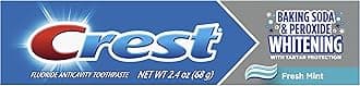 Cavity & Tartar Protection Toothpaste, Whitening Baking Soda & Peroxide, 2.4 oz