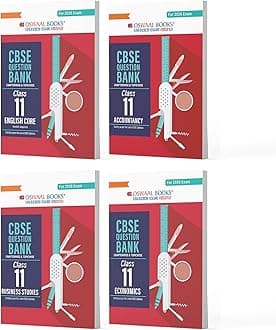 Oswaal CBSE Question Bank Class 11 Set of 4 Books | English Core | Accountancy | Business Studies | Economics | Chapterwise & Topicwise Solved Papers| For 2026 Exams