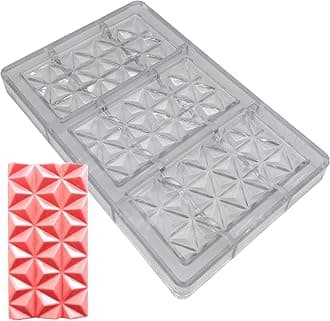 Goldbaking Polycarbonate Pyramidal Bar Chcoolate Mold Large Poly-carbonate Candy Mould