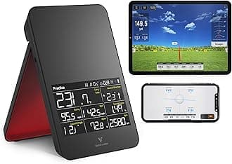 SC4 PRO Golf Launch Monitor & 3D Driving Range Simulator for Indoor and Outdoor Use | Portable Golf Swing Analyzer & Golf Tracker with Built-in Screen | No Fees