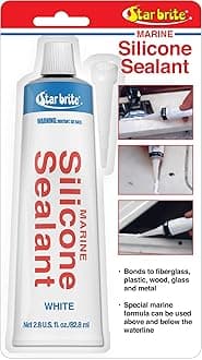 Marine Silicone Sealant - Waterproof, Durable, UV Resistant, for Fiberglass, Metal, Wood, Glass, Ceramic & More