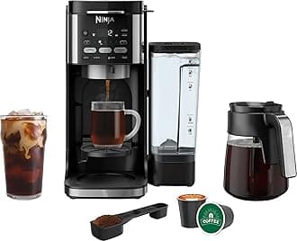 Ninja DualBrew XL Coffee Maker, 14-Cup Glass Carafe, Pods & Grounds Compatible, 3 Brew Styles: Classic, Rich, Over Ice, 70-Oz Removable Water Reservoir, Fast Brewing, Single-Serve & Carafe Options