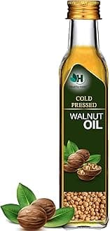 Healthy roots Cold Pressed Walnut Oil 100ml | Wood Pressed - Extracted on Wooden Churner | Kolhu/Kacchi Ghani/Chekku