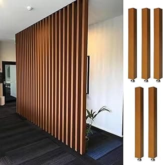 Room Divider Modern DIY Room Divider for Privacy Screen/ Doorway/ Studio Apartment, Square Wall Partition Floor to Ceiling Design, Easy to Install & Remove ( Color : 5pcs Height , Size : 240cm/94.5in/