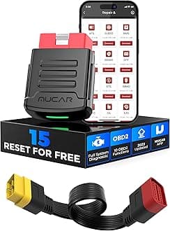 XPR3SS BT200 PRO Bluetooth OBD2 Scanner + 16 Pin Flat Ribbon Extension Cord Auto Full System Car Diagnostic Tool with 15 Reset Services for All Cars Free for 1 Year OBD Scanner Code Reader Thinkdiag