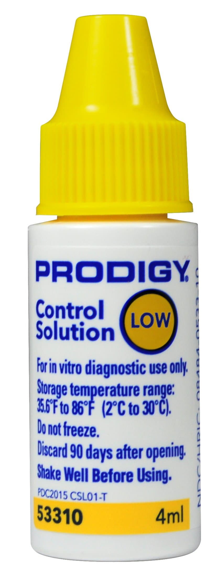 53310 Control Solution Low 4Ml, White, Yellow, Red