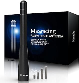 MAXRACING Short Truck Antenna Compatible with 2001-2026 Cooper/Carwash Safe/Aluminum Replacement Antenna