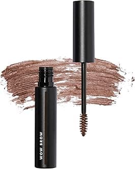 Wow Brow Gel, Volumizing, Buildable, Wax-Gel Hybrid, Creates Full, Voluminous-Looking Brows, Locks Brow Hairs In Place, Brunette, Fiber-Infused, 0.12 Oz