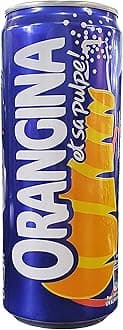 Orangina et sa Pulpe - French Imported Orange Pulp Soda Tall Cans (12 Pack, Total of 138oz)