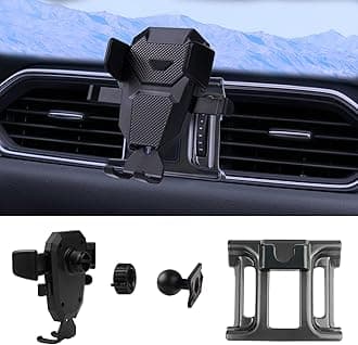 Karltys Compatible with Cell Phone Holder Mazda CX-5 2017-2023 CX5 Car Mobile Phone Holder Dashboard Air Vent Mount for iPhone All iOS Android Phone Fully Adjustable Stand
