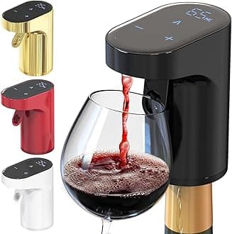 Sipvault - Drink Dispenser Liquor, Sipvault Smart Dispenser, Electric Wine Decanter Aerator Dispenser Pourer, Adjustable Quantity Liquor Wine Pump (Black)