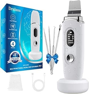 Skin Scrubber Face Skin Spatula Facial Scrubber Spatula Blackhead Remover Tools with 4 Modes, LCD Display, Waterproof