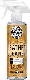 Colorless and Odorless Leather Cleaner - Safe for Natural, Synthetic, Faux, and Pleather, Car Interior Cleaner, Safe for Furniture, Boots, Apparel, & More - 16 oz