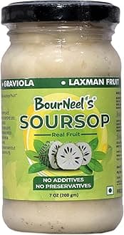 BourNeel's® Soursop Fruit Jar 200gm Pack of 1 | No Preservatives | Graviola Laxman Phal Fruit | High Vitamin C |